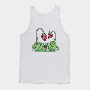 Frogs and strawberry plants Tank Top